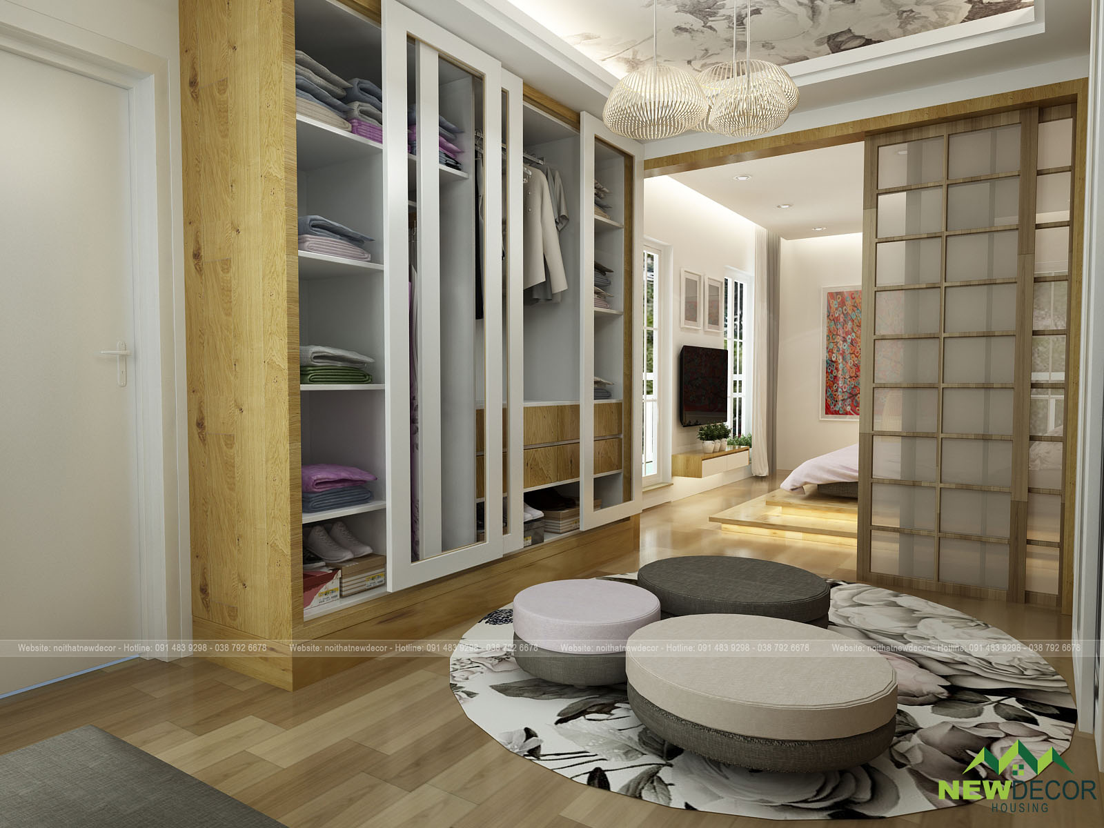 Thiết kế nội thất chung cư Green Bay Mễ Trì – Chị Nga
