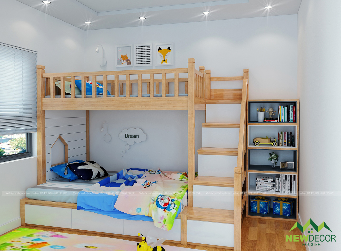 Thiết kế mẫu phòng ngủ cho bé trai
