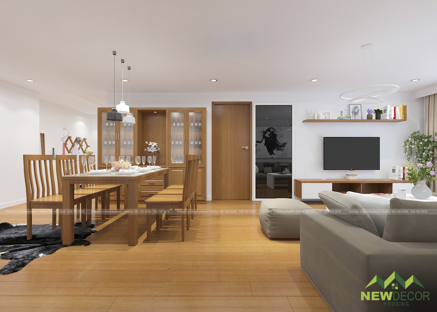 Thiết kế nội thất chung cư Mipec Long Biên