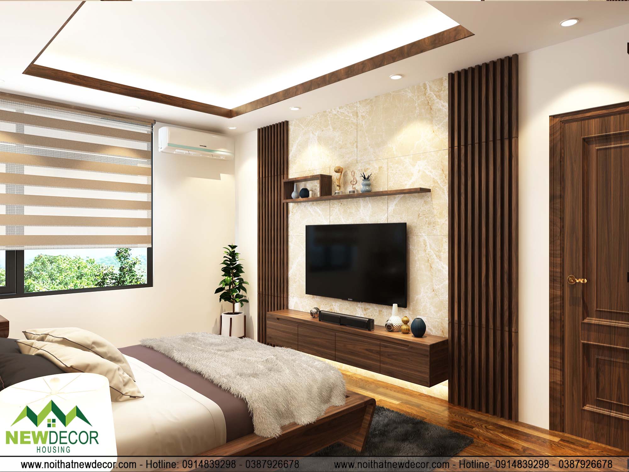 Thiết kế nội thất hiện đại cho phòng ngủ